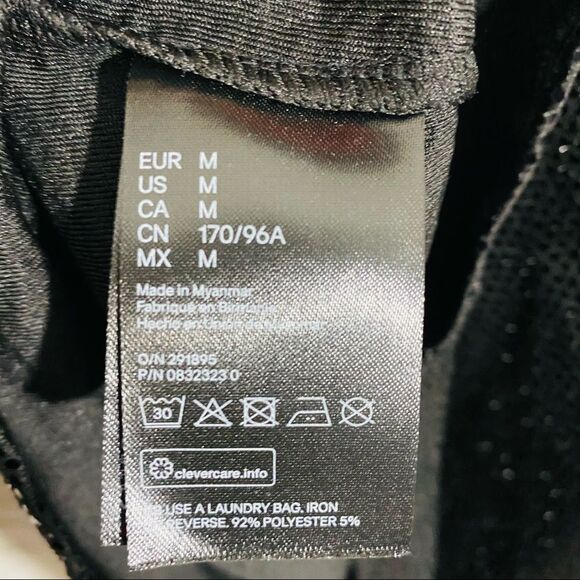 H&M women’s long sleeve black twist front dress Size M - Picture 7 of 7